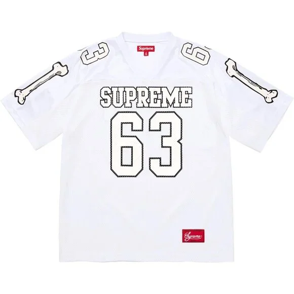 Supreme Bones Football Jersey White XXL - Brand New in Bag